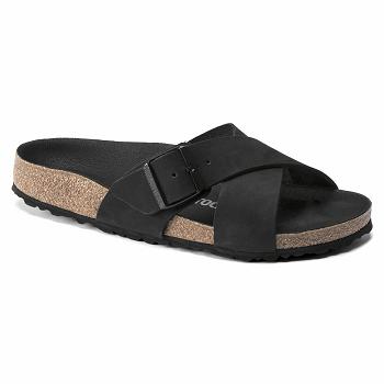 Sandále Birkenstock Siena Nubuck Damske Čierne | SK 192EBC